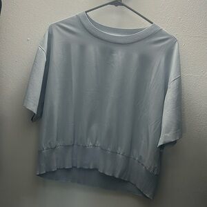 Athleta Zephyr Boxy Cropped Tee